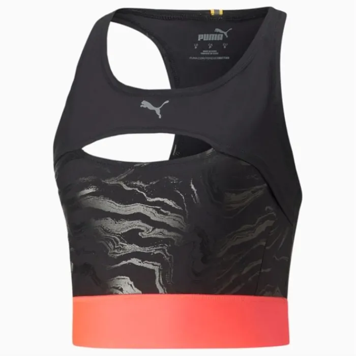 Puma Running Tops & T-shirts^Run Ultraform AOP Crop Tank Black