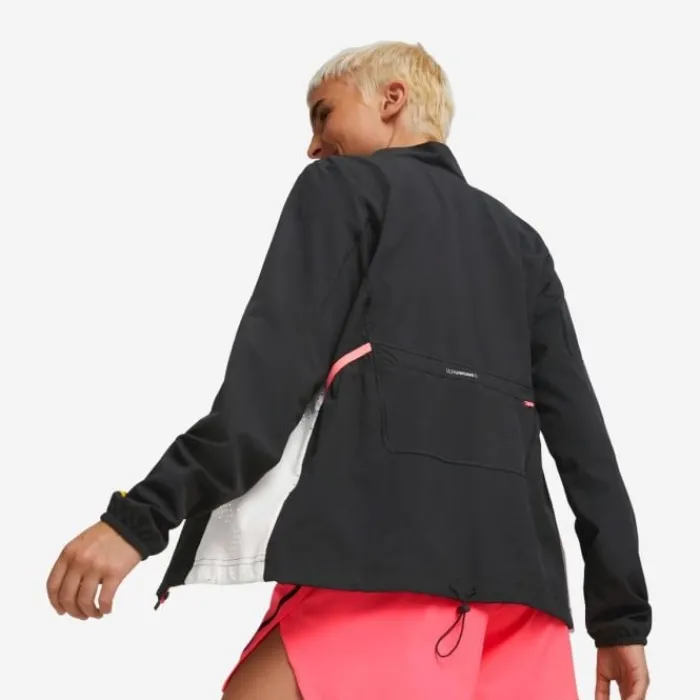 Puma Running Jackets^Run Ultraweave Woven Jacket Black