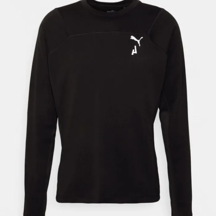 Puma Running Tops & T-shirts^Seasons Polypropylene Rain Long Sleeve Black