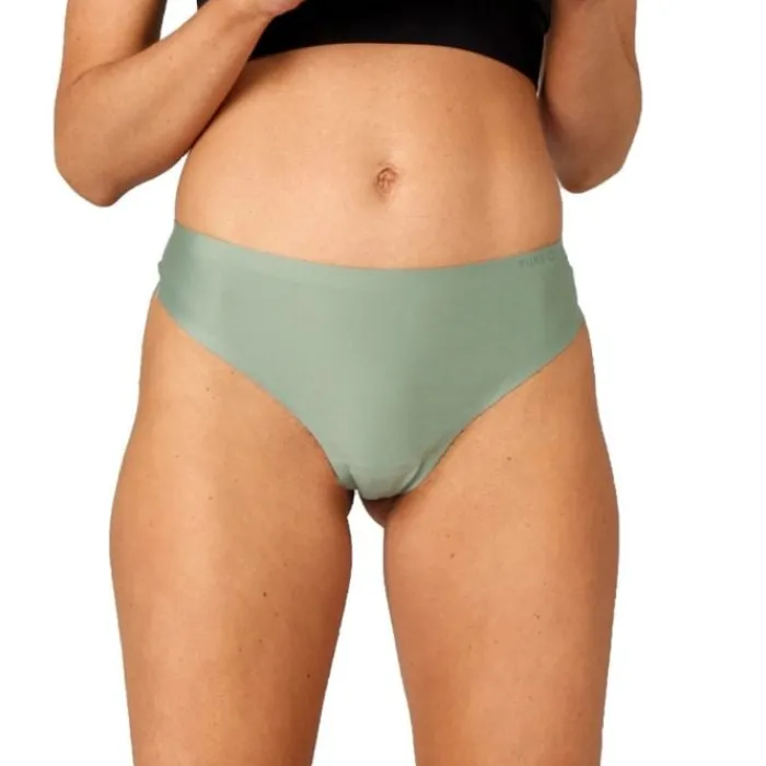 PureLime Running Underwear^Invisible Microfiber Thong 2-pack