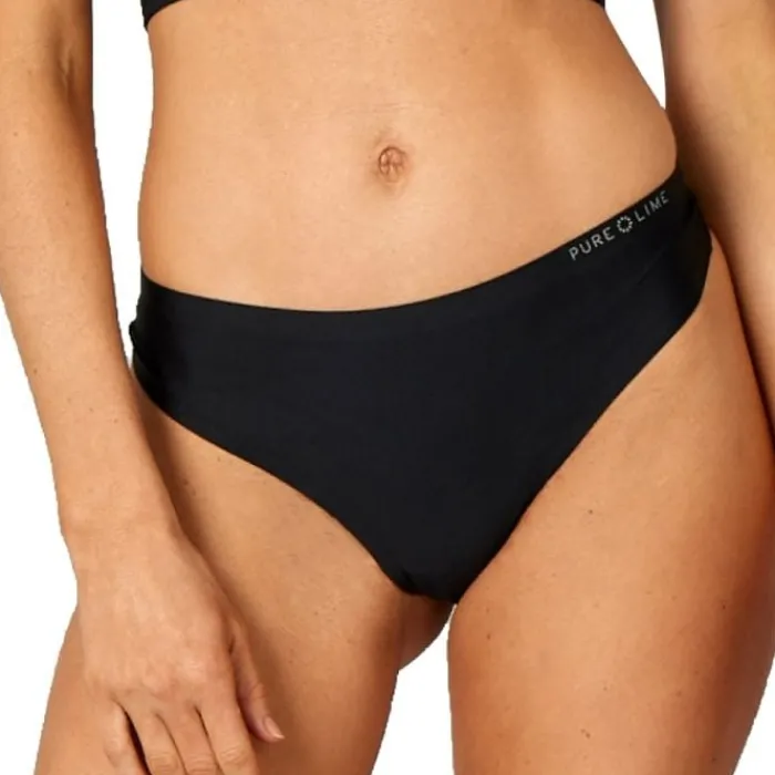 PureLime Running Underwear^Invisible Microfiber Thong 2-pack