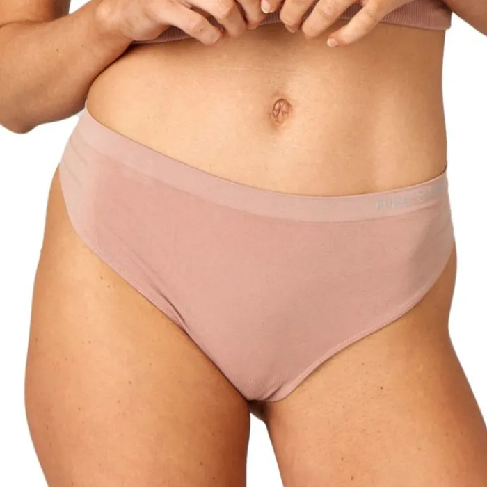 PureLime Running Underwear^Seamless Thong Rose
