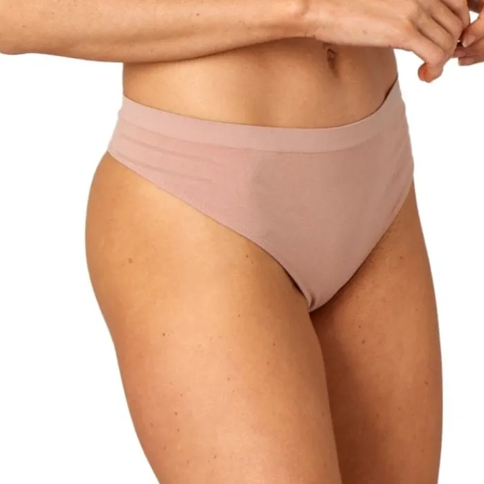 PureLime Running Underwear^Seamless Thong Rose