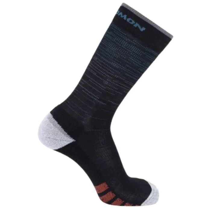 Salomon Socks | Running Socks^Predict Crew Deep Black