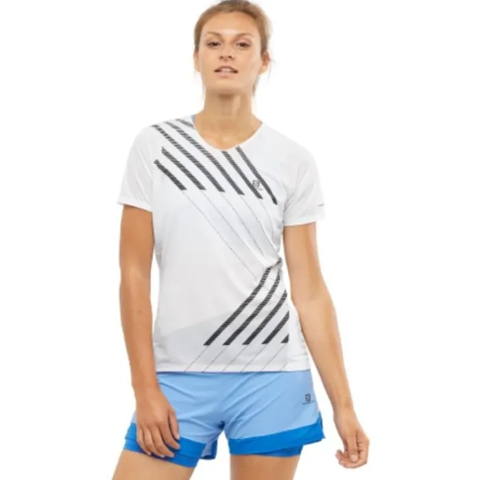 Salomon Running Tops & T-shirts^Sense Aero Short Sleeve Tee White