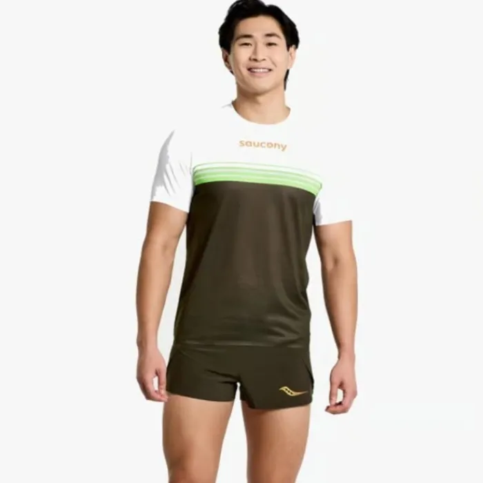 Saucony Running Tops & T-shirts^Elite Short Sleeve Green