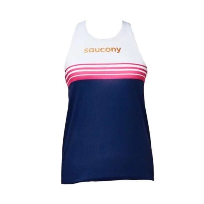 Saucony Running Tops & T-shirts^Elite Singlet Blue