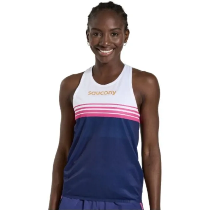 Saucony Running Tops & T-shirts^Elite Singlet Blue