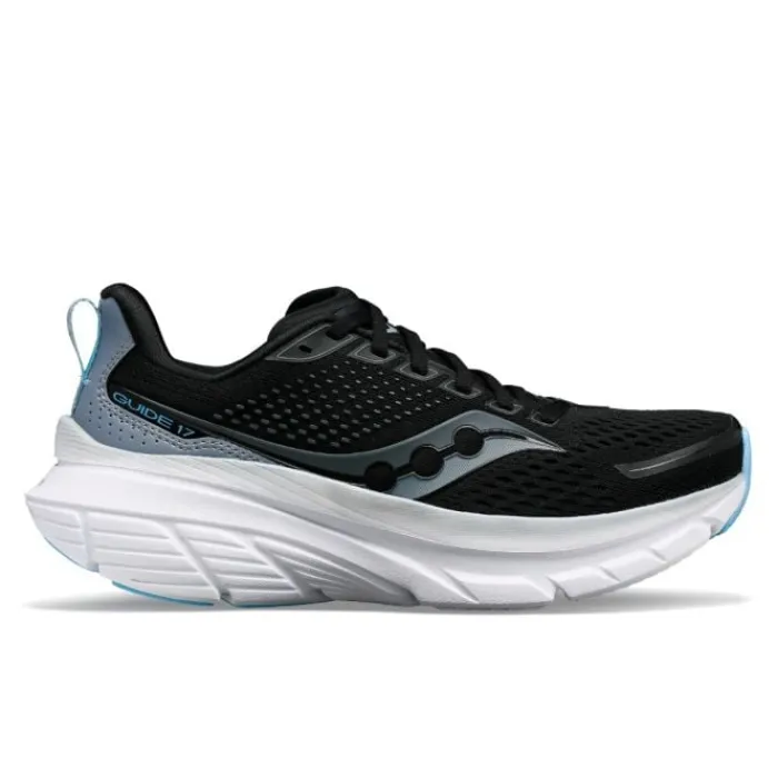 Saucony Wide Running Shoes | Stability Running Shoes^Guide 17 Wide Black