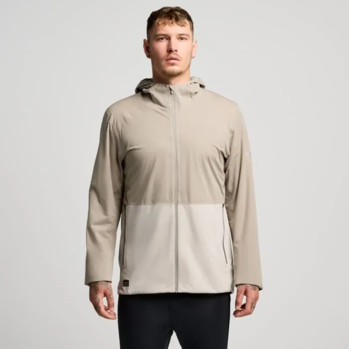 Saucony Running Jackets^Hurricane Waterproof Jacket Brown