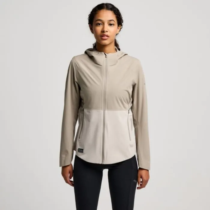 Saucony Running Jackets^Hurricane Waterproof Jacket Brown
