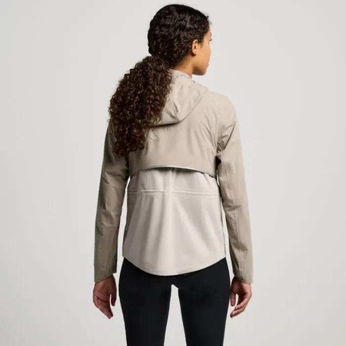 Saucony Running Jackets^Hurricane Waterproof Jacket Brown