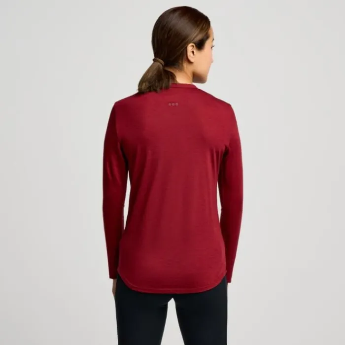 Saucony Running Tops & T-shirts^Peregrine Merino Long Sleeve Red