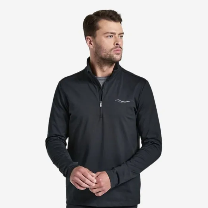 Saucony Running Tops & T-shirts^Solstice 1/4 Zip Black
