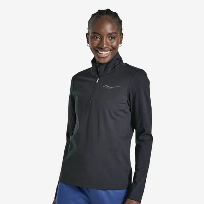 Saucony Running Tops & T-shirts^Solstice 1/4 Zip Black