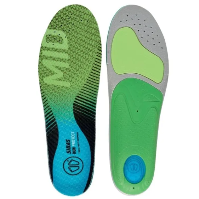 Sidas Shoe Insoles^Run 3Feet Protect Mid Soles Green