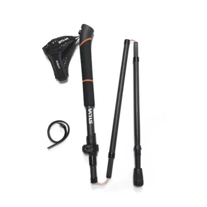 Silva Hiking Poles^Running Poles Carbon Adjustable Black