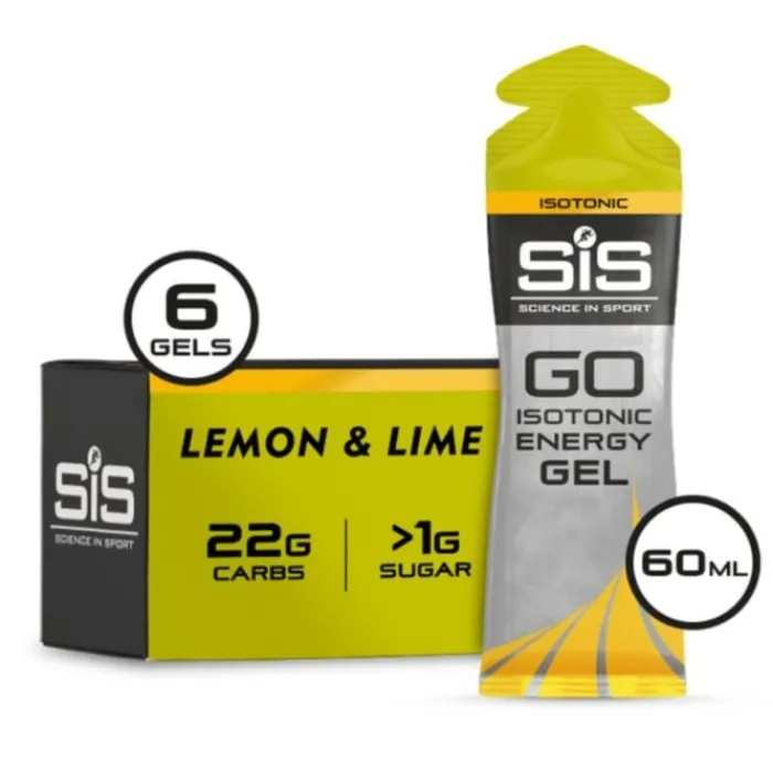 SIS Sports Nutrition^GO Isotonic Energy Gel 6x60ml. Lemon/Lime Yellow