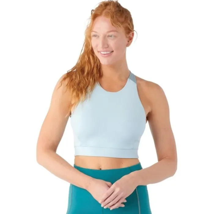 Smartwool Sports Bras^Active Crop Bra Blue