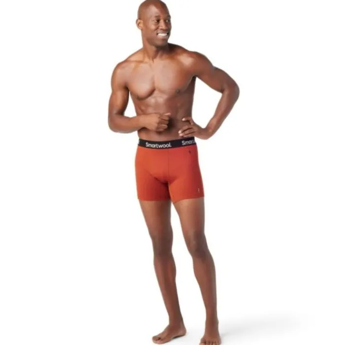 Smartwool Running Underwear^Boxer Brief Boxed Wool Red