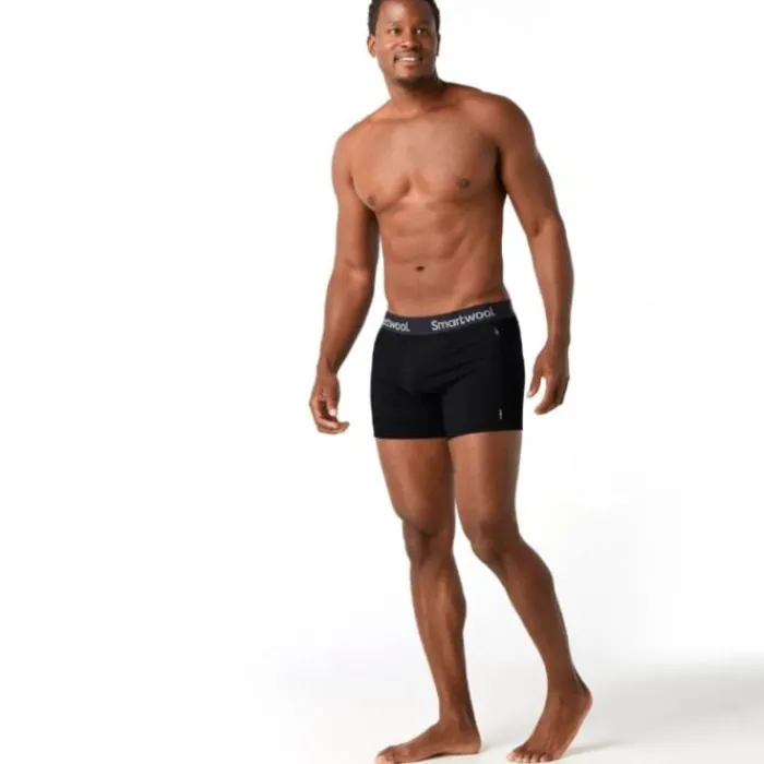 Smartwool Running Underwear^Boxer Brief Boxed Wool Black