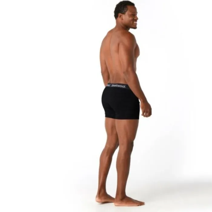 Smartwool Running Underwear^Boxer Brief Boxed Wool Black