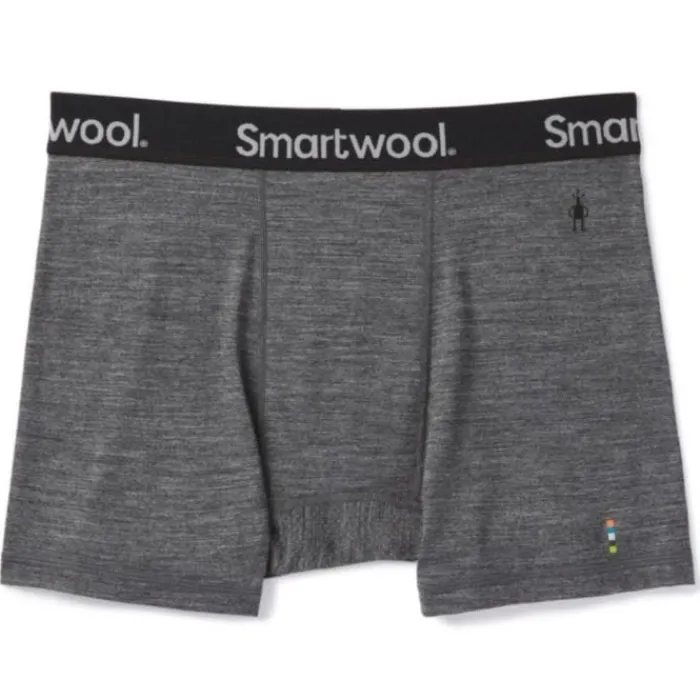 Smartwool Running Underwear^Boxer Brief Wool Grey