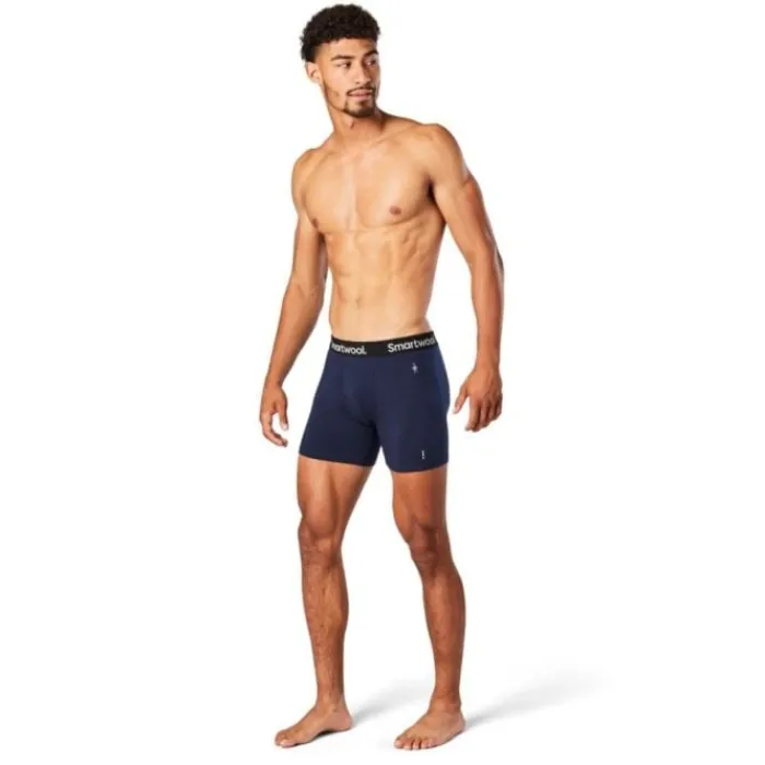Smartwool Running Underwear^Merino Boxer Brief Blue