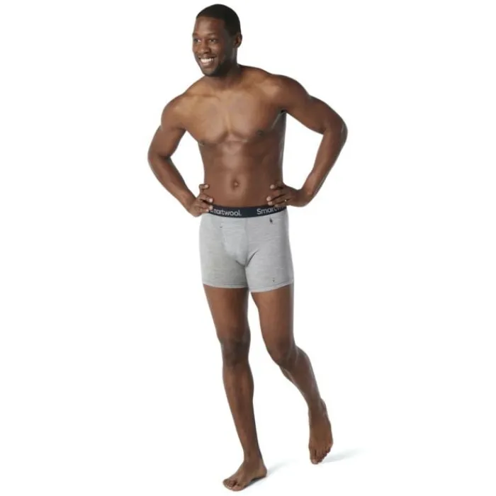 Smartwool Running Underwear^Merino Boxer Brief Grey