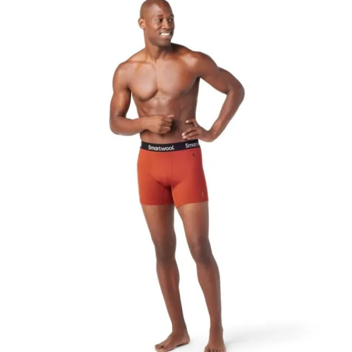 Smartwool Running Underwear^Merino Sport Boxer Breif Boxed Orange