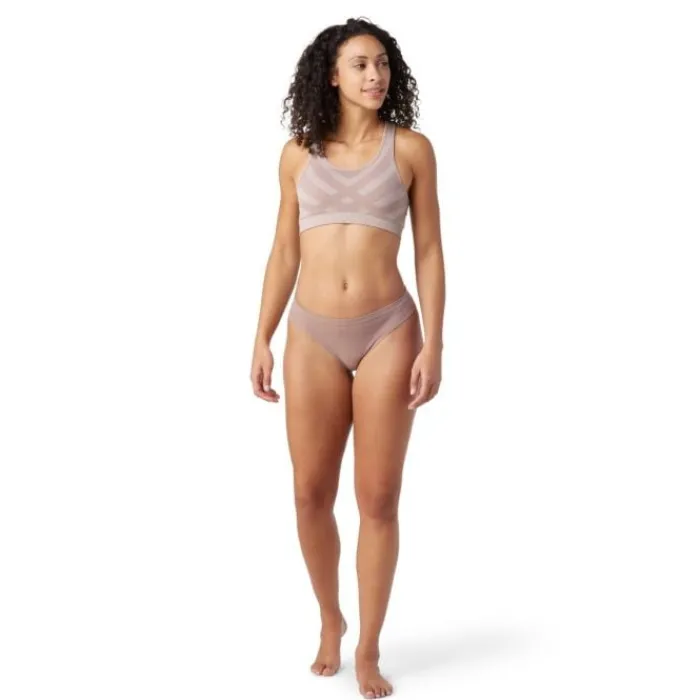 Smartwool Running Underwear^Merino Sport Seamless Bikini Boxed Brown