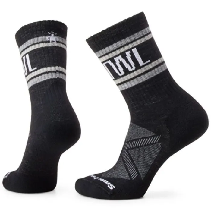 Smartwool Socks | Running Socks^Run Athletic Retro Stripe Crew Socks Black