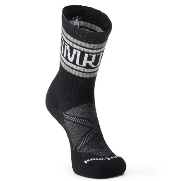 Smartwool Socks | Running Socks^Run Athletic Retro Stripe Crew Socks Black