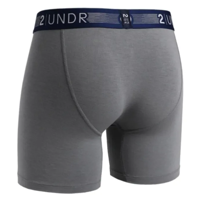 2UNDR Running Underwear^Flow Shift Boxer Grey