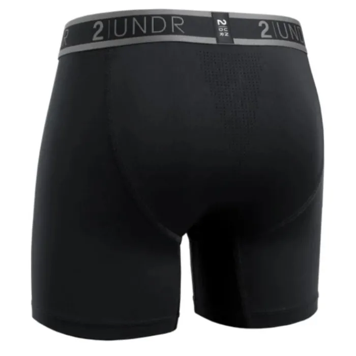 2UNDR Running Underwear^Sport Shift Boxer Black