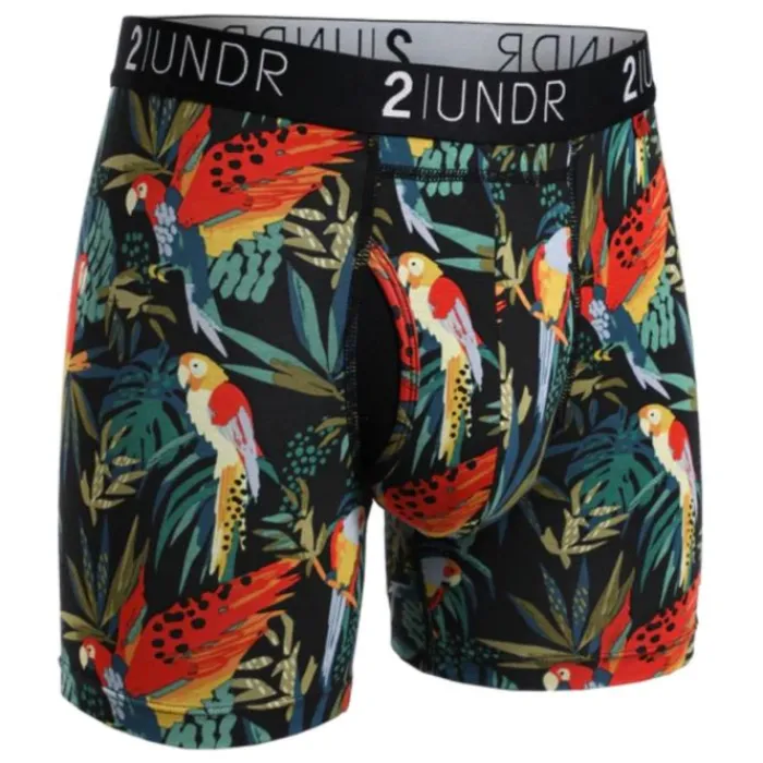 2UNDR Running Underwear^Swing Shift Boxer Black