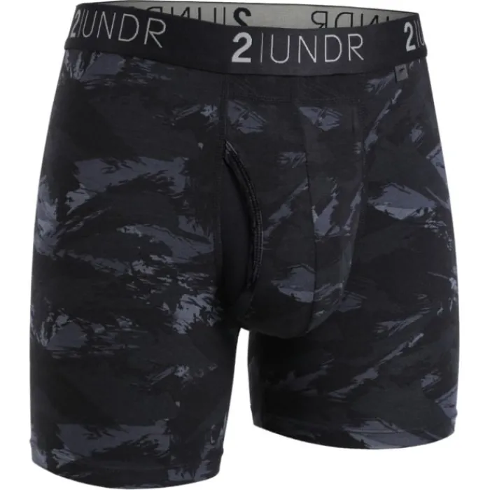 2UNDR Running Underwear^Swing Shift Boxer Black