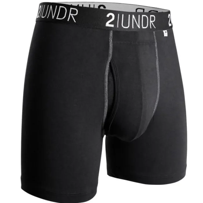 2UNDR Running Underwear^Swing Shift Boxer Black