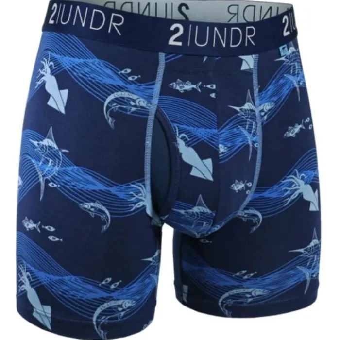 2UNDR Running Underwear^Swing Shift Boxer Blue