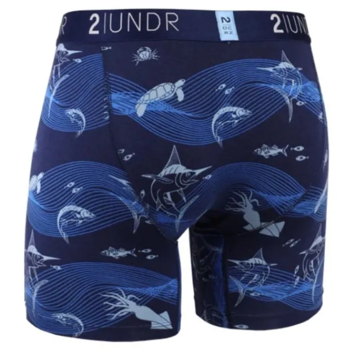 2UNDR Running Underwear^Swing Shift Boxer Blue