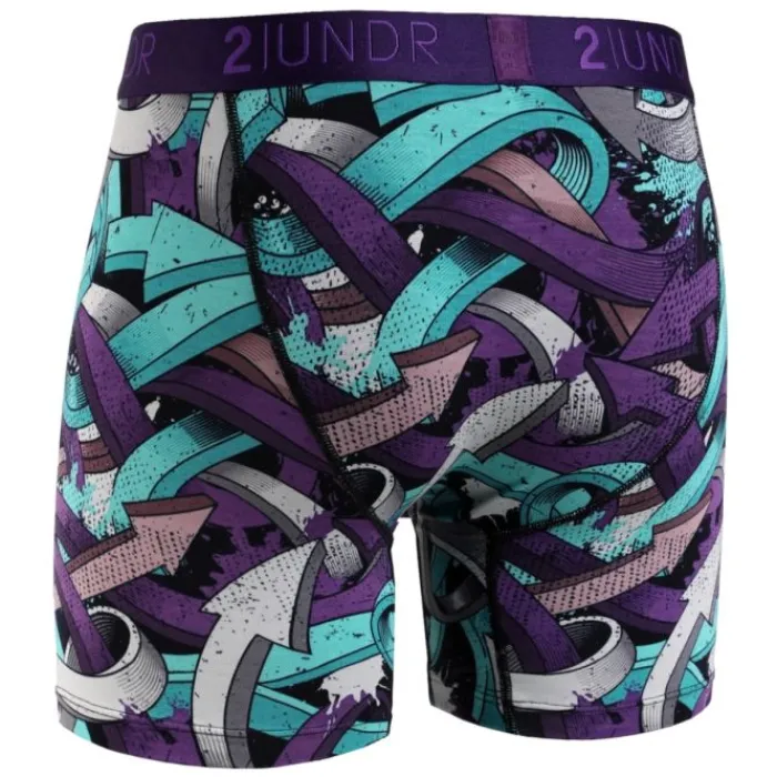 2UNDR Running Underwear^Swing Shift Boxer Purple