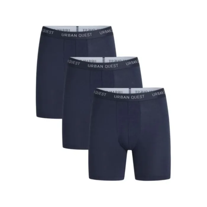 Urban Quest Running Underwear^Bamboo Long Leg Tights 3-Pack Blue