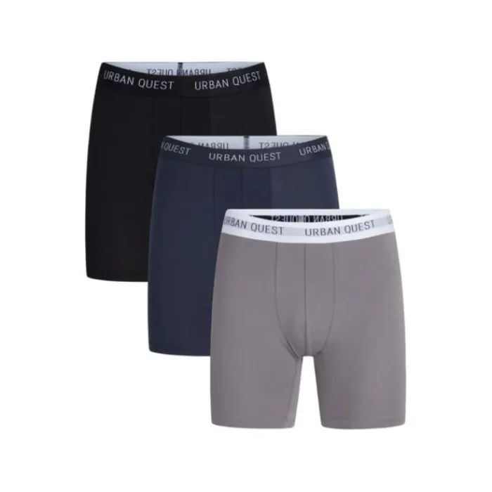 Urban Quest Running Underwear^Bamboo Long Leg Tights 3-Pack Black