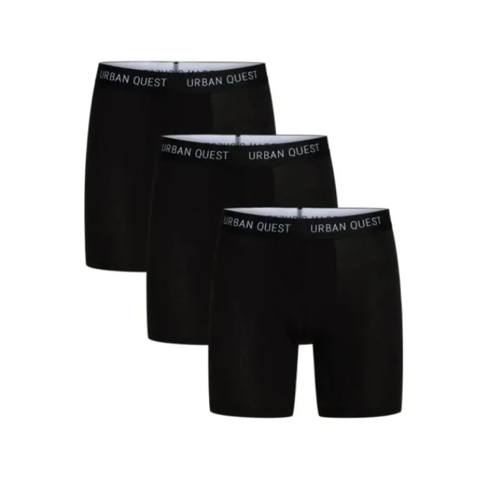 Urban Quest Running Underwear^Bamboo Long Leg Tights 3-Pack Black