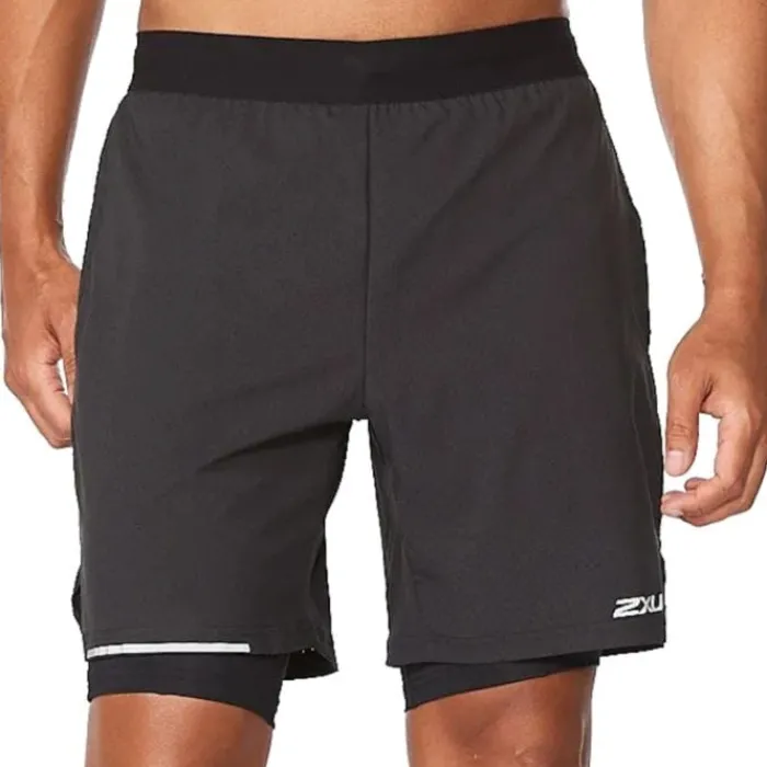 2XU Running Shorts^Aero 2in1 7inch Shorts Black