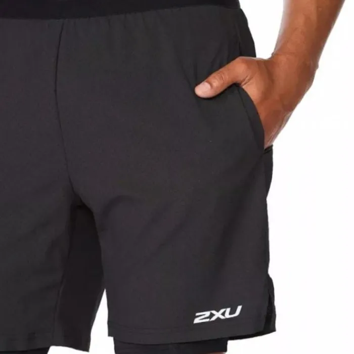 2XU Running Shorts^Aero 2in1 7inch Shorts Black