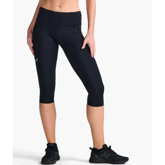2XU Running Leggings & Pants^Aero Mid-Rise Compression 3/4 Tight Black
