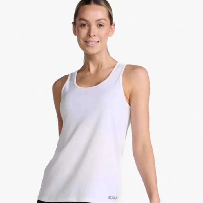 2XU Running Tops & T-shirts^Aero Singlet White