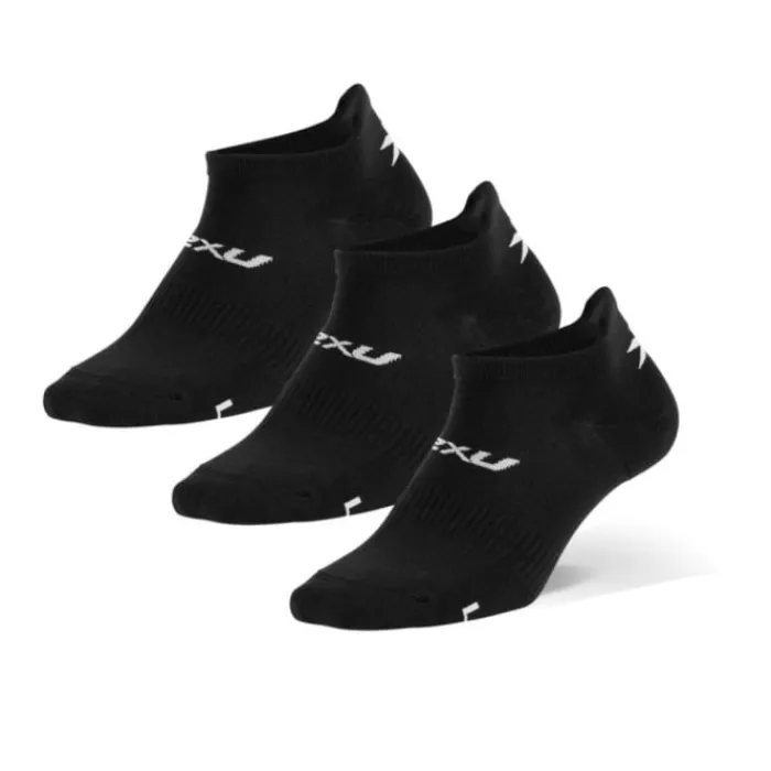 2XU Socks | Running Socks^Ankle Socks 3 Pack Black