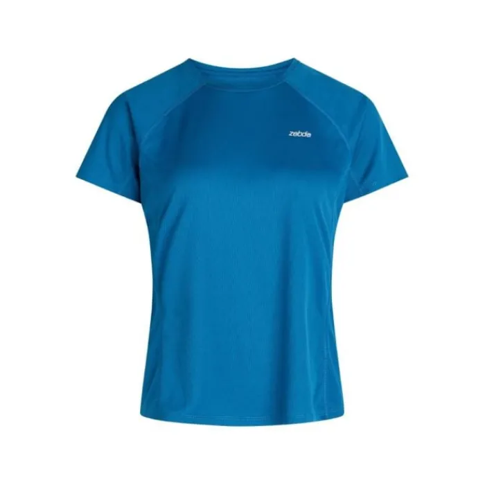 Zebdia Running Tops & T-shirts^Chest Print Sports SS Tee Blue